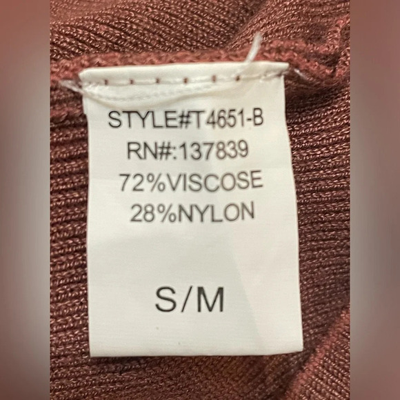 DEBUT~ Ribknit Cinched Cropped Top S/M - Picture 8 of 11